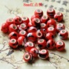 Beads, accessory, ceramics, woven bracelet, 8mm