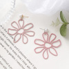 Fuchsia brand cute earrings, wide color palette, flowered