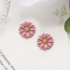 Fuchsia brand cute earrings, wide color palette, flowered