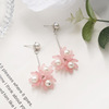 Fuchsia brand cute earrings, wide color palette, flowered