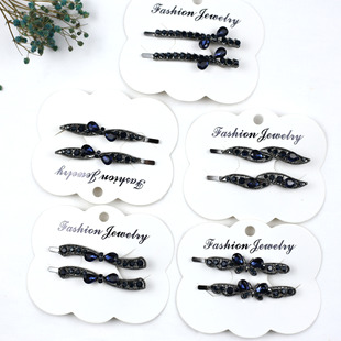 Girl's Simple and Elegant Hairpin One-character Clip Side Clip Korean-style Adult Top Clip Bangs Hair Ornaments
