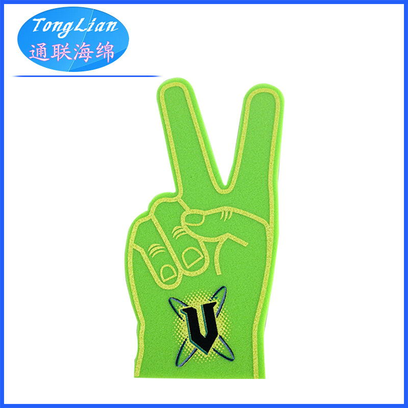 彩色海绵手掌 满印高密度海绵手掌