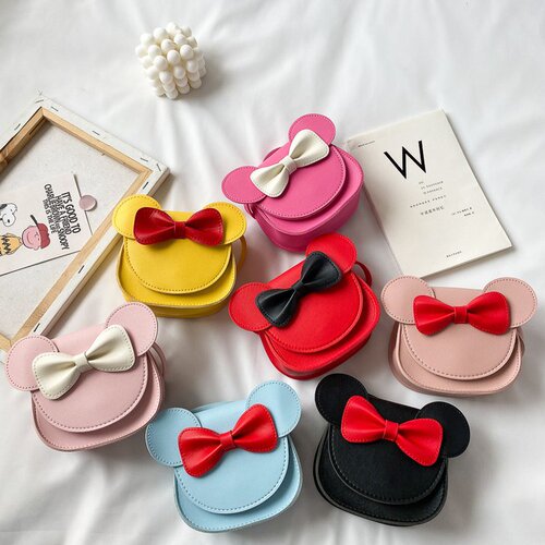 2020 Spring New Korean Style Fashion Children's Crossbody Single Shoulder Bag for Girls, Princess Cute Cartoon Bag Mini Bag