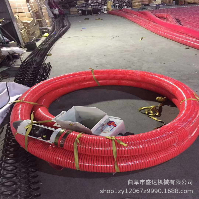 水泥锯末自吸式软管吸料机 中驱25米远距离吸粮机 橡胶管蛟龙现货