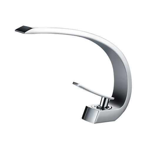 Manufacturer wholesale European high standard copper hot and cold basin faucet painted black washbasin single hole mixing faucet wholesale
