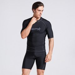 Single top, quick-drying men's short-sleeved tops, diving and swimming suits, coaching suits, snorkeling and surfing suits
