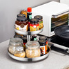 Rotating round kitchen stainless steel, storage system, tools set