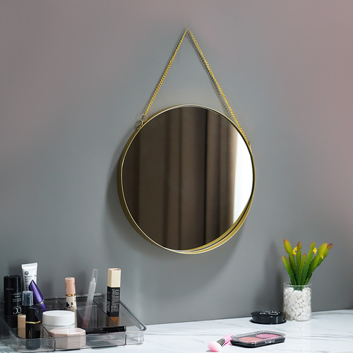 No punching wall hanging dormitory dressing mirror wall hanging bathroom mirror washstand mirror makeup mirror bathroom mirror bathroom mirror