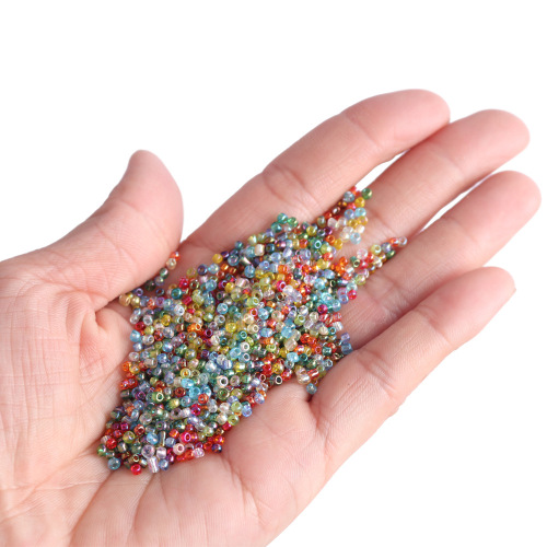 Wholesale 2mm holed crystal glass millet beads colorful mini beads loose beads diy cross stitch beads jewelry accessories