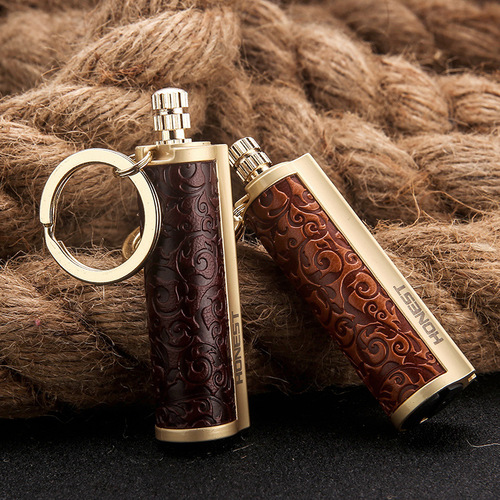 Baicheng match kerosene lighter creative personalized metal waterproof outdoor lighter with gift box manufacturer batch