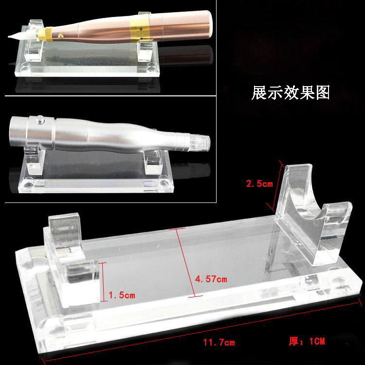 Máquina de tatuaje soporte acrílico ceja máquina de tatuaje soporte de exhibición tatuaje pluma soporte de exhibición estable colocación múltiple