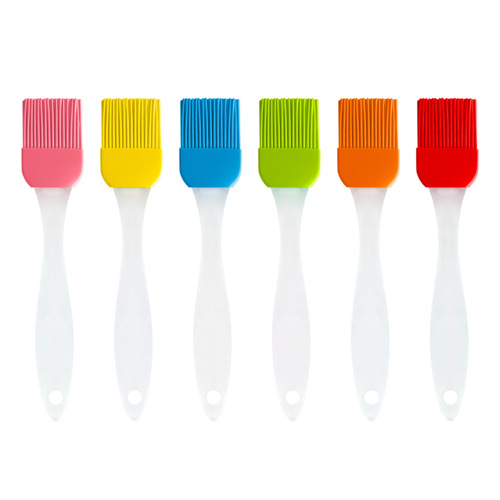 Silicone BBQ Brush Food Grade High Temperature Resistant Oil Brush Plastic Handle Silicone Brush Household Oil Brush Wholesale