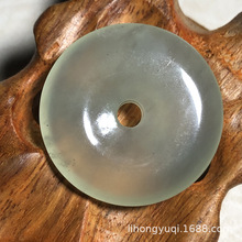 天然岫玉平安扣 32mm玉石平安扣吊坠批发 岫玉diy挂件饰品批发