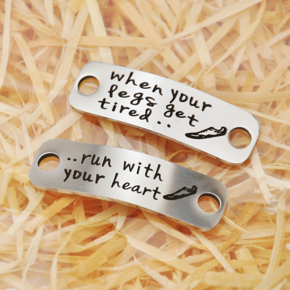 Hebilla del zapato de acero inoxidable cuando sus piernas se tird Día de San Valentín pareja accesorios de regalo