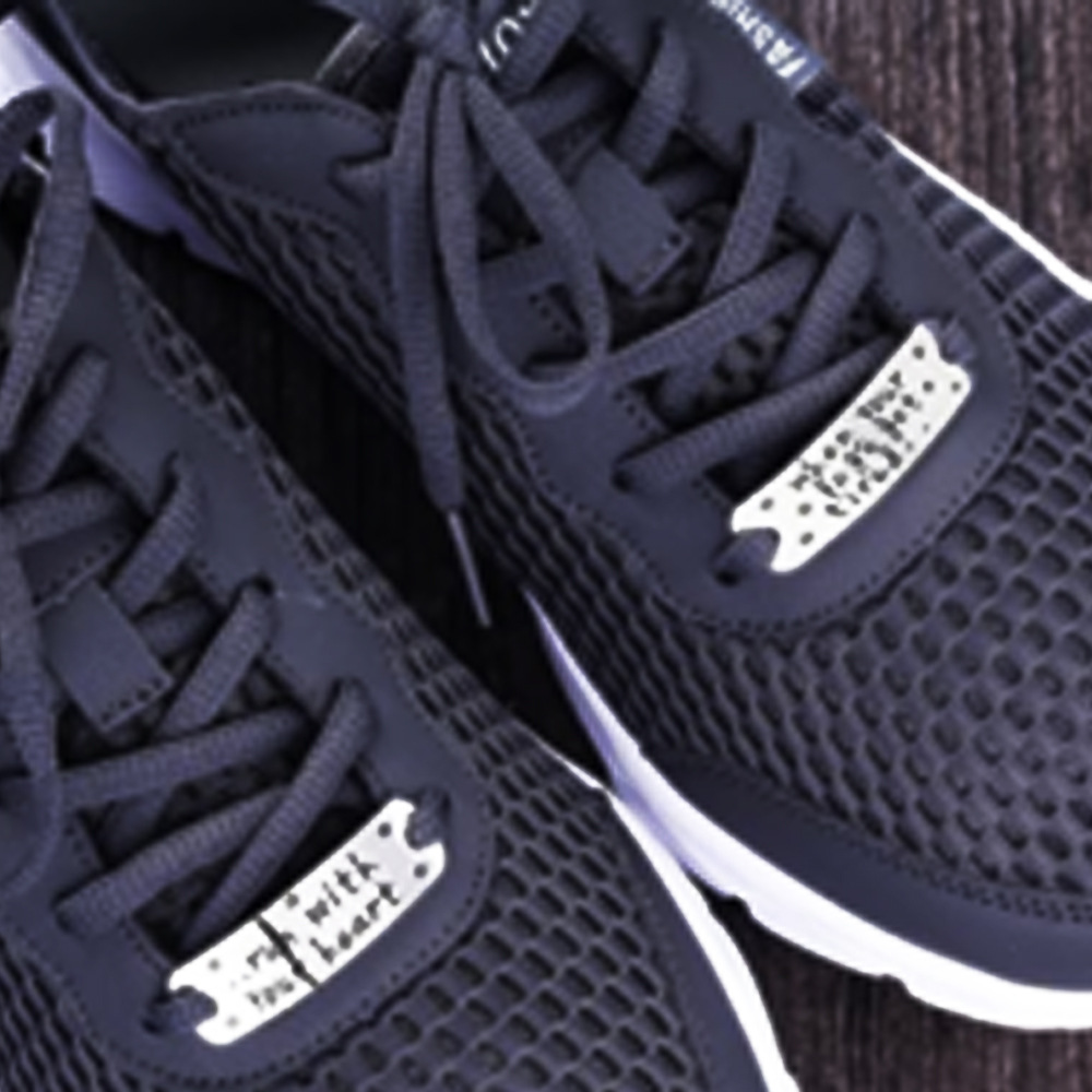 Hebilla del zapato de acero inoxidable cuando sus piernas se tird Día de San Valentín pareja accesorios de regalo