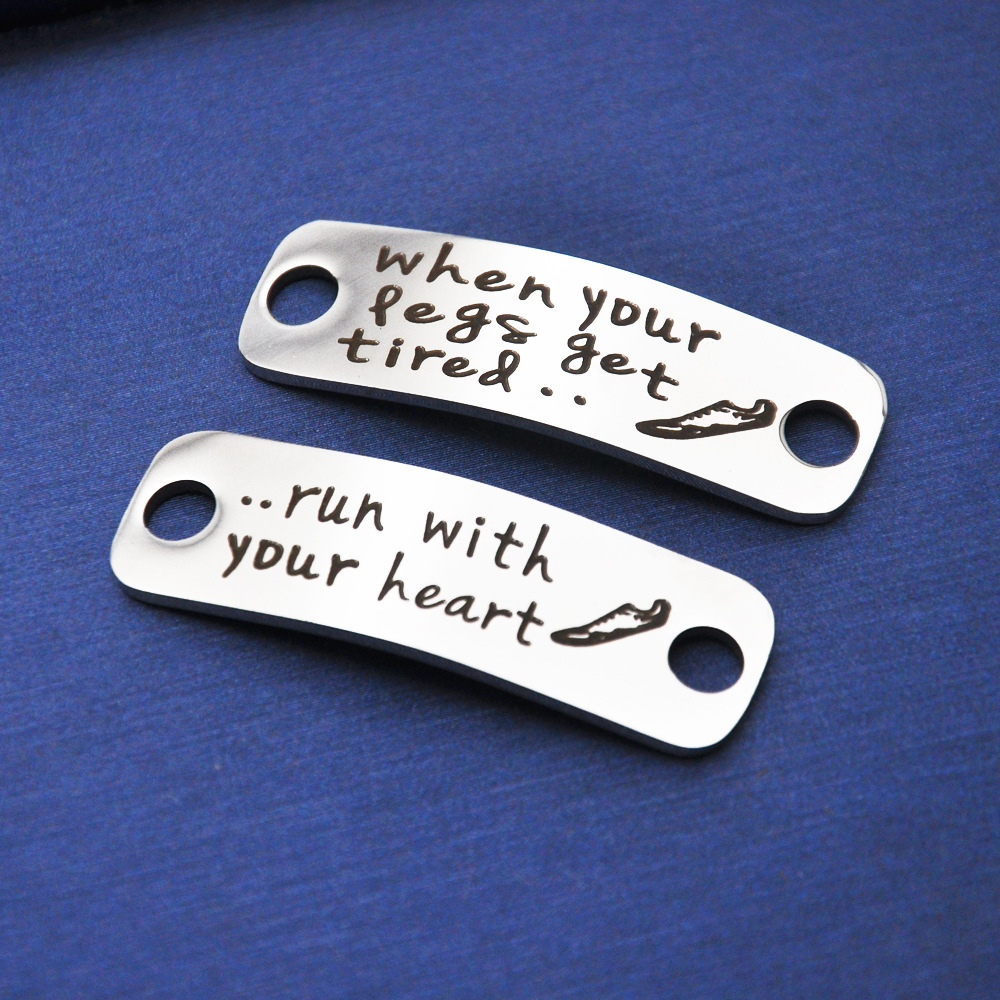 Hebilla del zapato de acero inoxidable cuando sus piernas se tird Día de San Valentín pareja accesorios de regalo