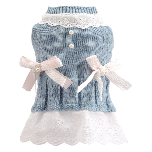 Pet clothes for small dogs and cats, winter and autumn sweaters, thick and warm, for Teddy, Bichon, Maltese, and Bull Terrier.