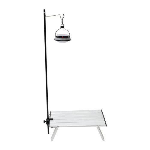 Outdoor ultra-light aluminum alloy folding mini light stand three-fold portable camping picnic table fixed small light pole