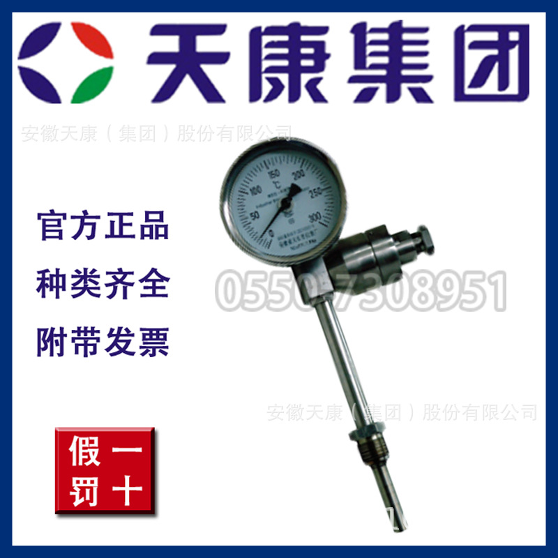 安徽天康WSSXP-481带热电阻偶双金属温度计径向轴向万向