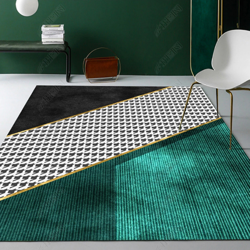 Sala de estar alfombra dormitorio chica ins manta de noche Internet celebridad simple habitación de cama completa Nordic luz mesa de café de lujo alfombra de piso