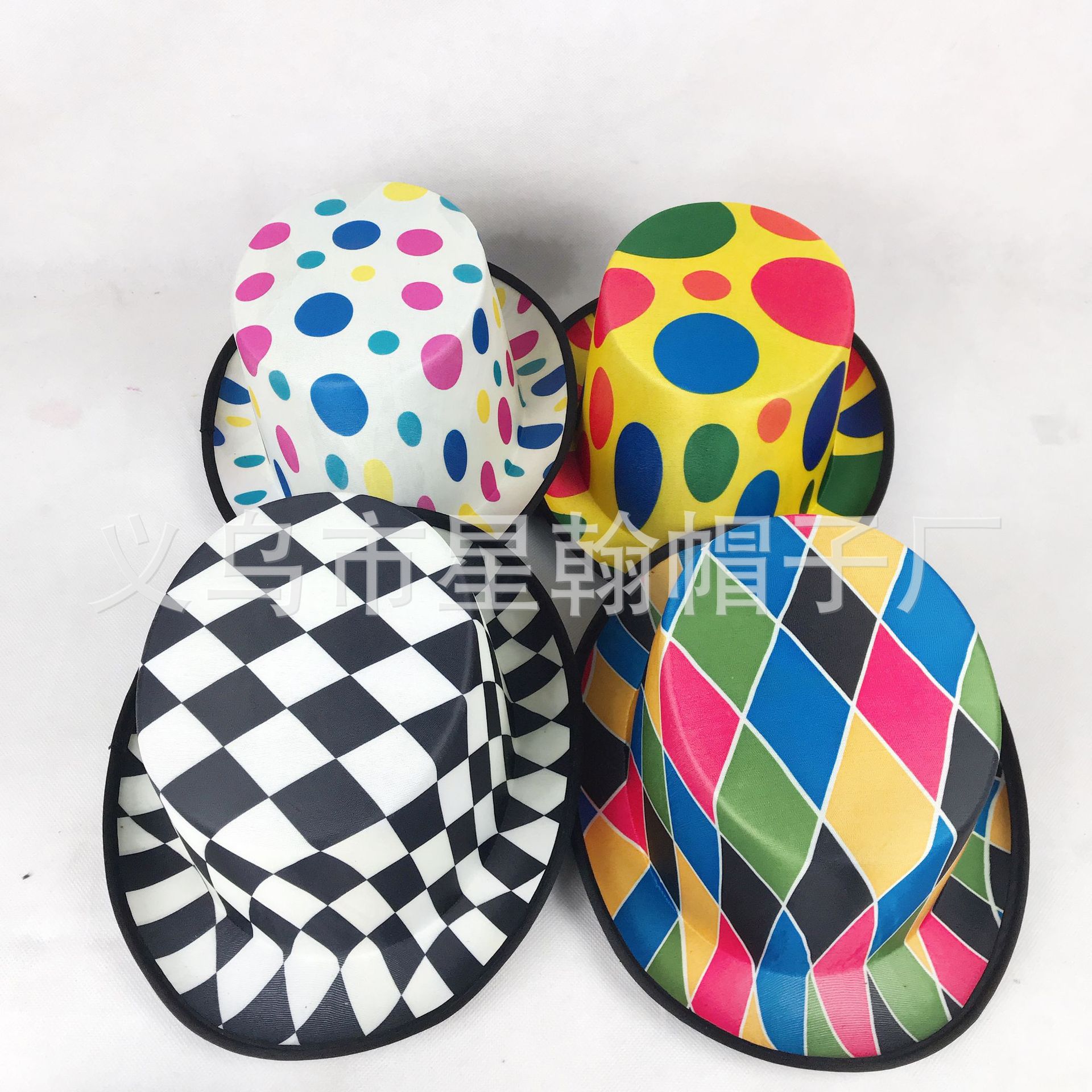 Estrellas americanas y rayas cinta vintage alto sombrero mago etapa rendimiento Festival fieltro paño recto sombrero alto