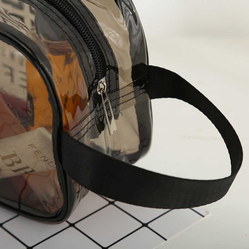 Bolsa de cosméticos transparente de gran capacidad de almacenamiento de viaje impermeable bolsa de lavado bolsa de cosméticos portátil Mujer Suministro Directo de Fábrica