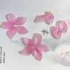 Zhuohui Czech glazed petal new product 8*15 small iris flower DIY ancient style hair bun accessories accessories