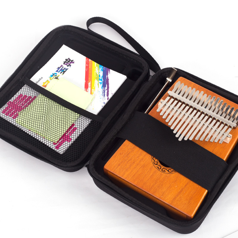 Caja de piano kalinba de 21 tonos Kalimba17-tone pulgar bolsa de piano engrosada bolsa de almacenamiento a prueba de golpes accesorios para instrumentos musicales