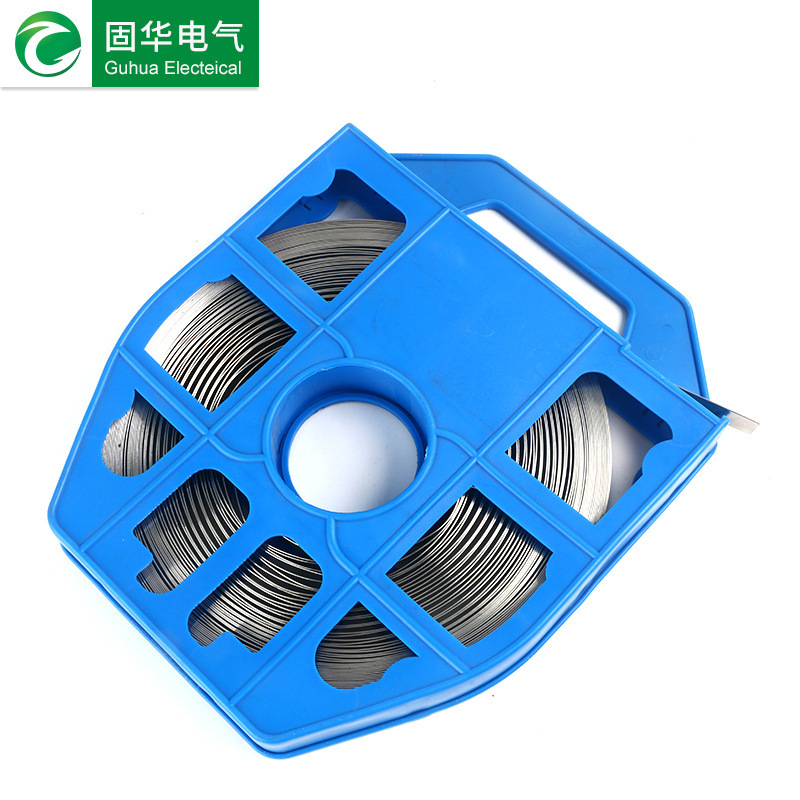 304不锈钢盘带电缆桥架绑扎带厂家金属打包带 电杆标牌固定抱箍