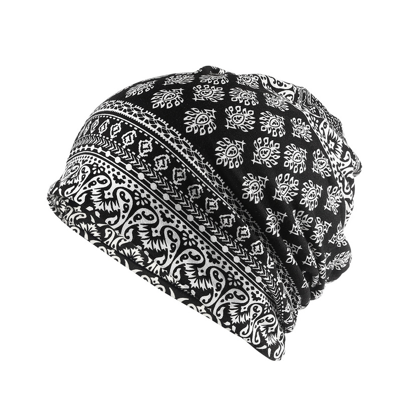 Dunhuang net supply autumn cotton non-allergic headscarf hat pregnant women's monthly nightcap windproof cap