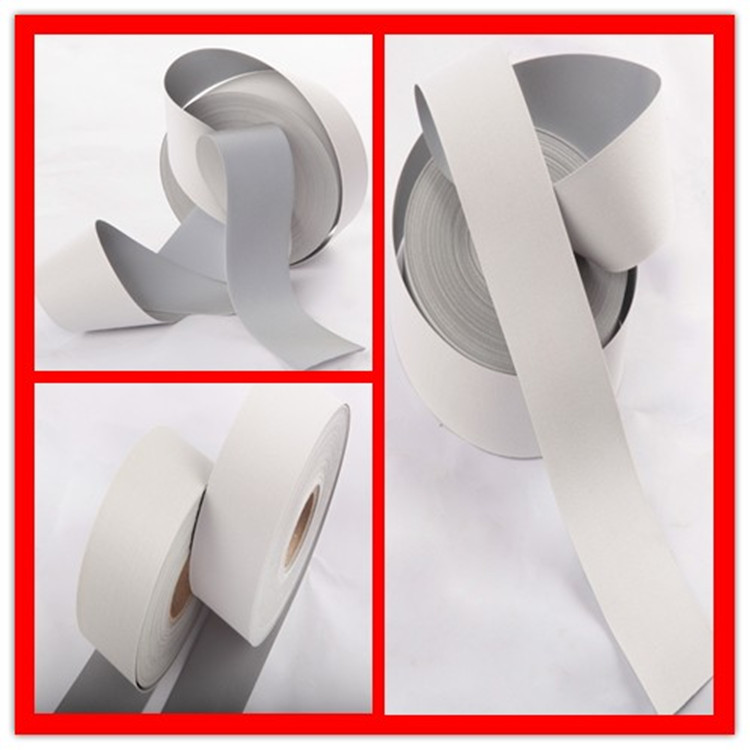 纯棉亮银阻燃反光布消防工装反光警示带防火反光条银色反光布料