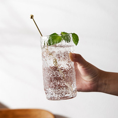 Ins Tree Bark Glass Water Cup Personal Tree Pattern Liquor Cup Home Use Juice Cup Milk Cup Coffee Cup Beer Cup