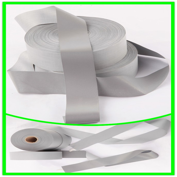 热销现货亮银TC反光条高亮服装反光带箱包反光警示带银色反光布料