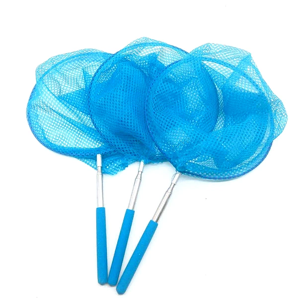 Telescopic blue fishing net