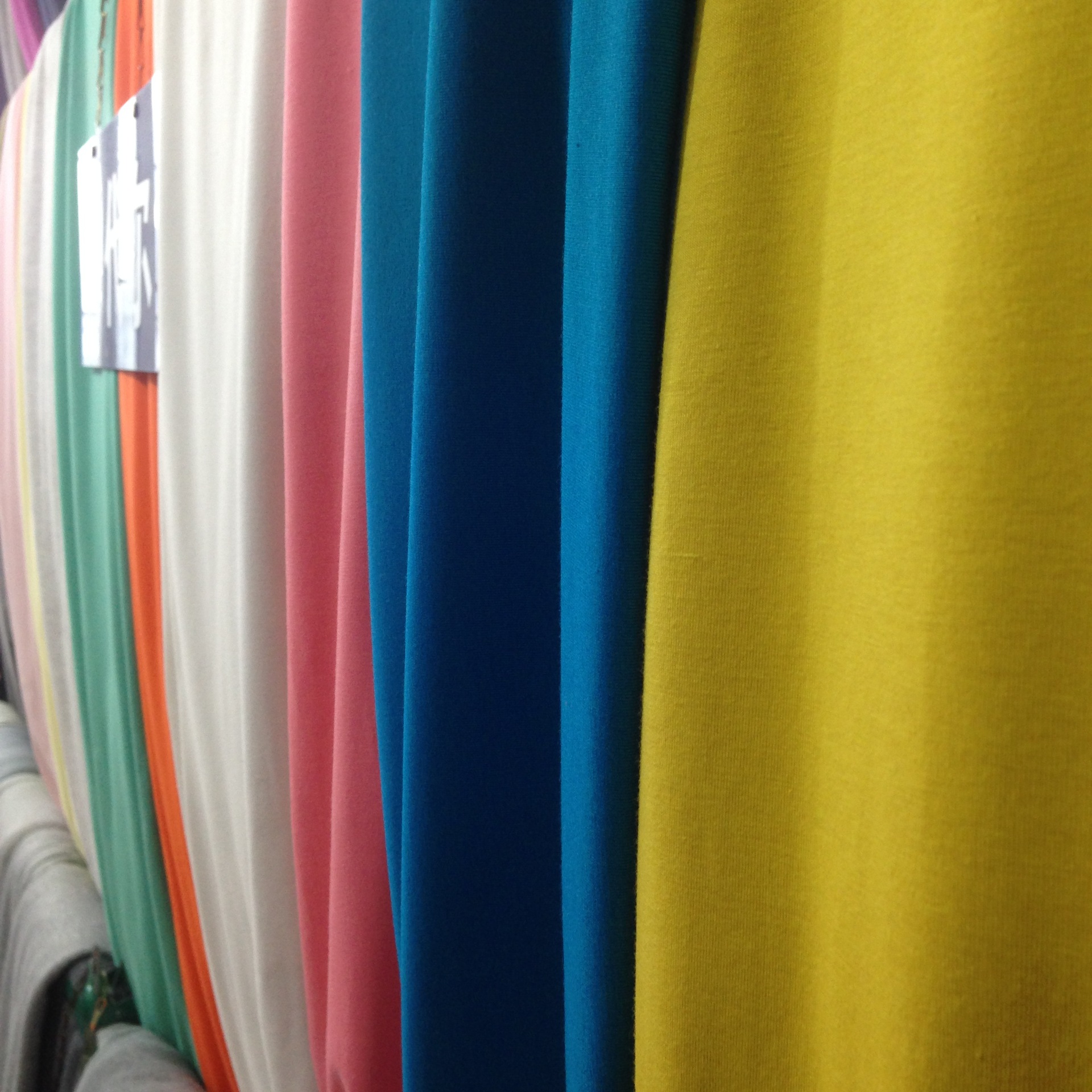 厂价现货 CVC氨纶汗布 奥黛尔 针织T恤内衣服装用布排汗透气