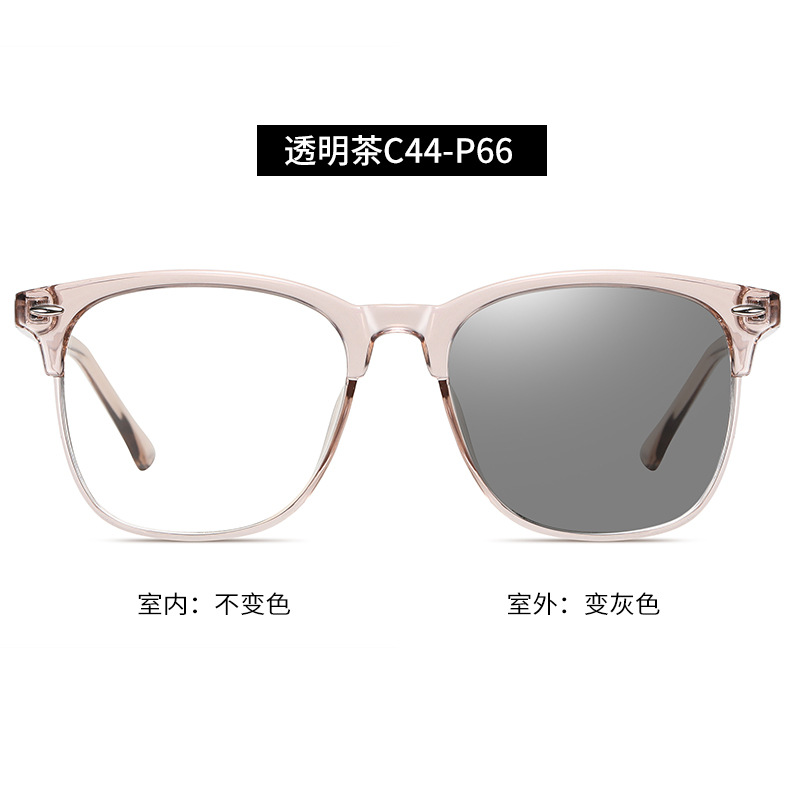 Nuevas gafas anti luz azul que cambian de color para hombres y mujeres, gafas fotocromáticas inteligentes BS3323, se pueden montar con lentes graduadas, venta al por mayor.