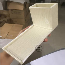 酒店客房皮具用品便签夹盒会议垫遥控器座连体留言本皮革收纳盒