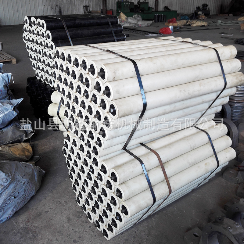 生 产尼龙聚乙烯托辊直径89、108、133、159无动力托辊滚轴