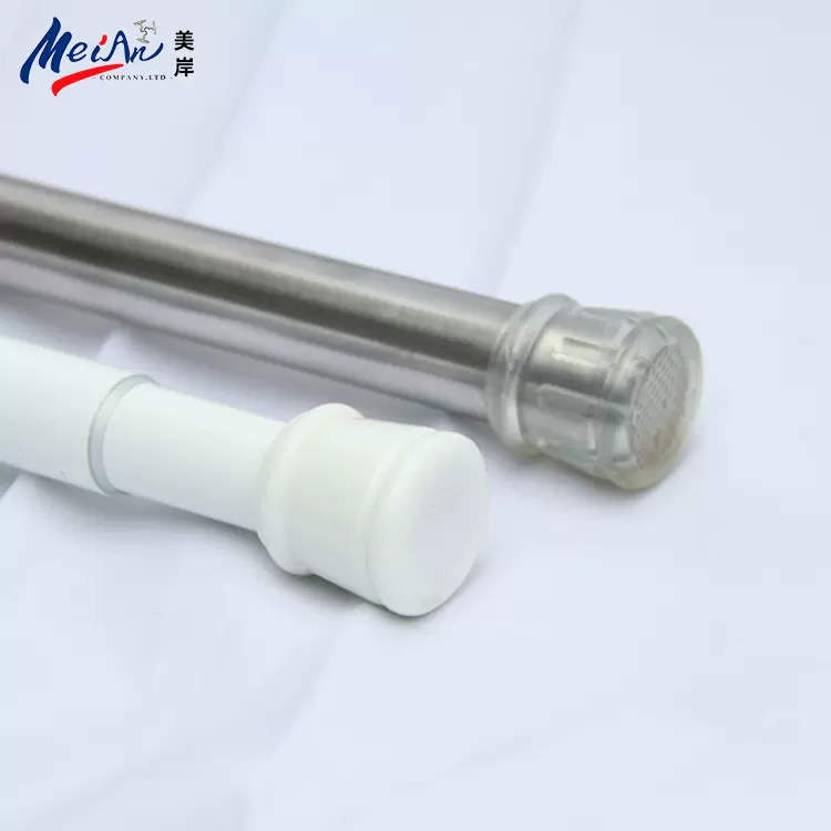 免打孔伸缩不锈钢晾衣杆挂衣杆衣柜撑杆浴帘杆挂杆横杆厂家直销