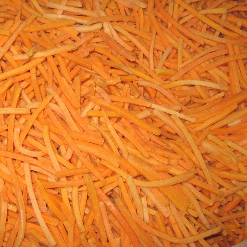 Fresh quick-frozen diced carrot 10 * 10mm/carrot silk 4*4*40/hotel restaurant vegetable semi-finished products