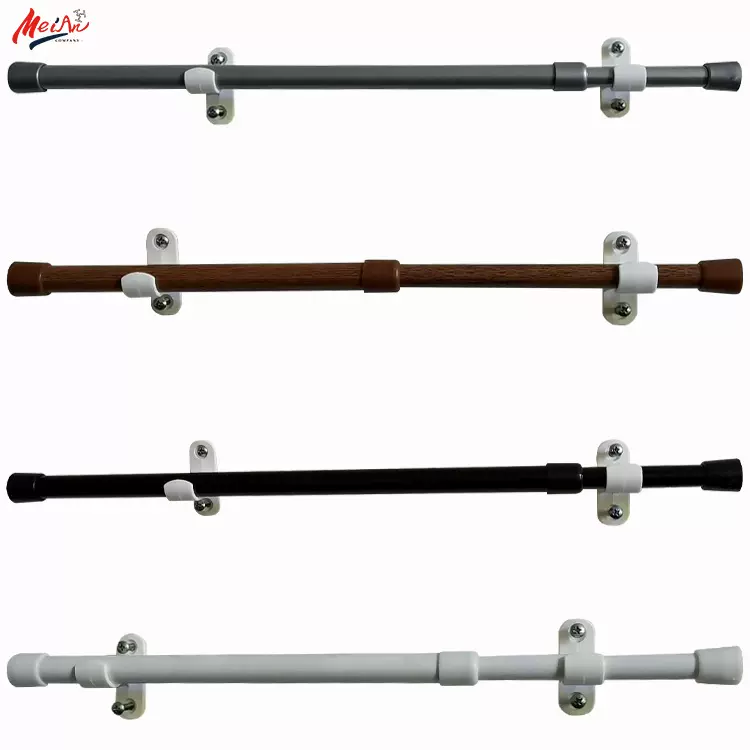 拼接款浴帘杆窗帘杆毛巾杆杆托安装便捷承重力强免打孔