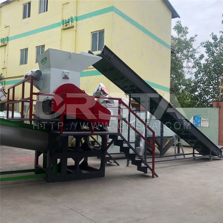 HDPE一次性输液瓶废料破碎清洗造粒设备 吊针药液瓶清洗造粒机