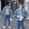 Children's denim autumn set, clothing, jacket for boys, 2020, western style, children's clothing, Korean style