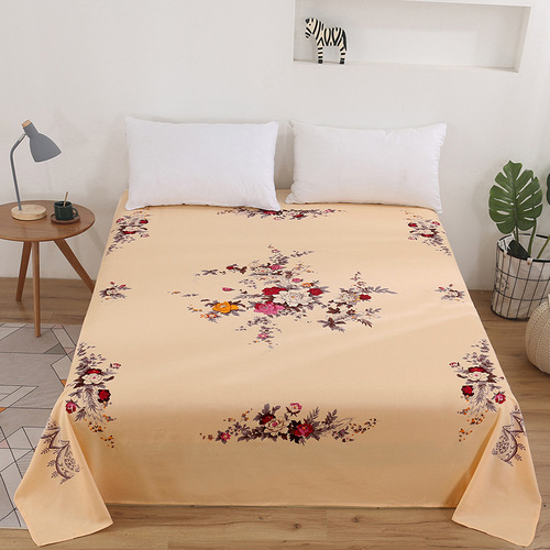 Wholesale Shanghai traditional old-fashioned national coarse cloth bed simple cotton twill printing encrypted thickening single and double group purchase