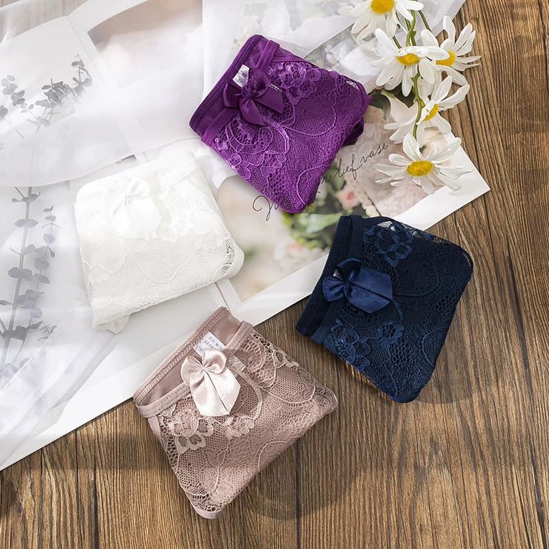 Lace pants, thin sexy breathable cotton Japanese trousers