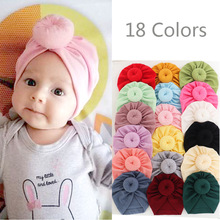 亚马逊甜甜圈儿童帽子宝宝印度帽初生婴儿套头帽欧美宝宝头巾
