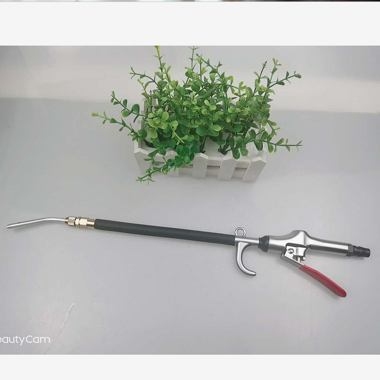 供应合金立式吹风枪带胶咀吹尘枪可拉长吹气枪申缩吹尘枪加长气枪