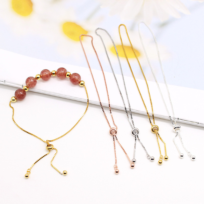 S925 Sterling Silver Beads Screw Bracelet DIY Bracelet Silicone Adjustments Beads Roadway Box Bracelet Chain S925 Sterling Silver Beads Screw Bracelet DIY Bracelet Silicone Adjustments Beads Roadway Box Bracelet Chain