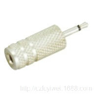 2.5单声道公转3.5立体声母 金属 音频转接头 2.5转3.5金属头
