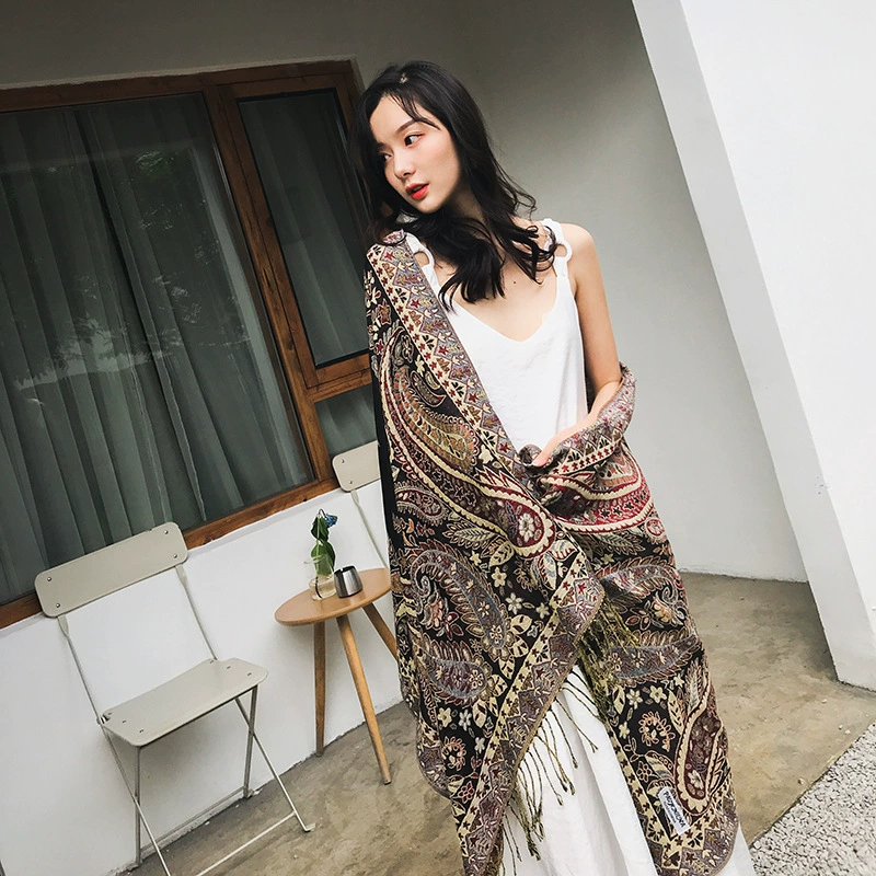 Ethnic trench coat, cloak, scarf, Amazon